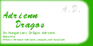adrienn dragos business card