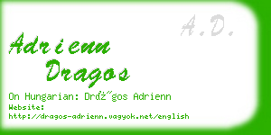 adrienn dragos business card